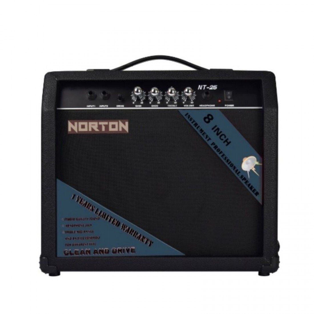 Norton NT-25 Elektro Gitar Amfisi 25W Drive Clean 3 Band EQ