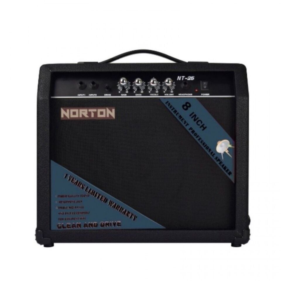 Norton NT-25 Elektro Gitar Amfisi 25W Drive Clean 3 Band EQ
