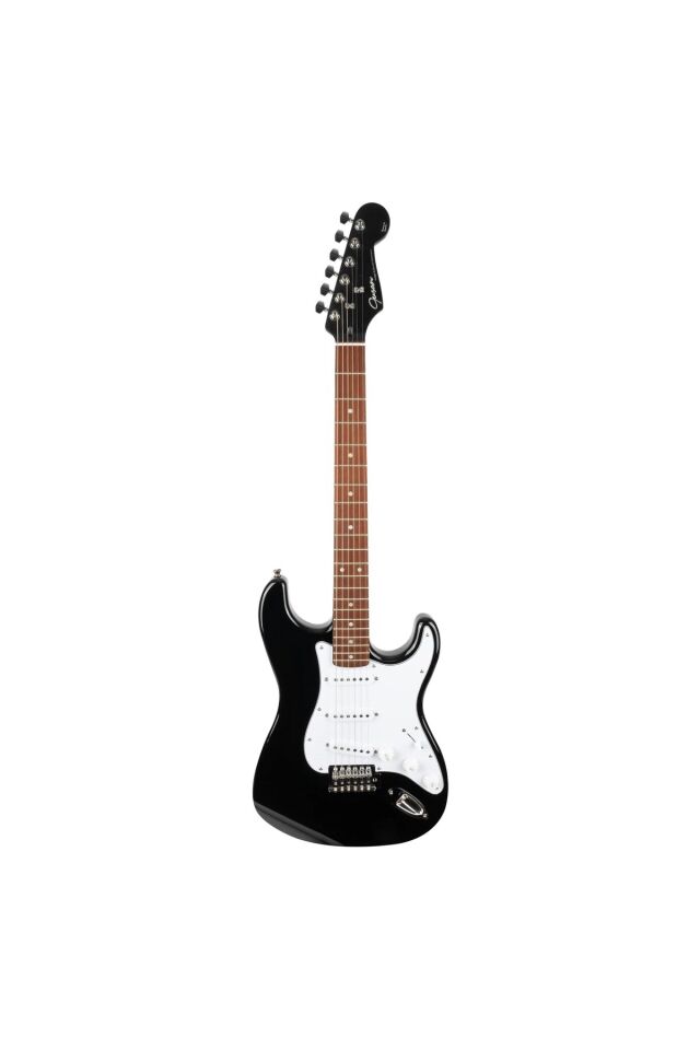 LST-BK Elektro Gitar-Siyah Siyah-Beyaz