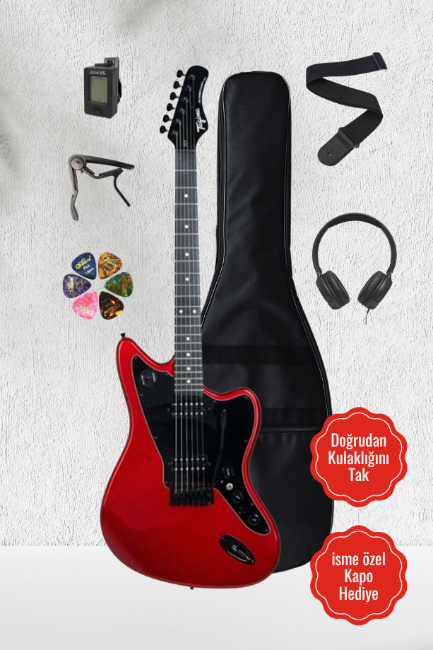 Tagima Duo Smart HH Elektro Gitar Jazzmaster Kulaklık Girişli Efektli