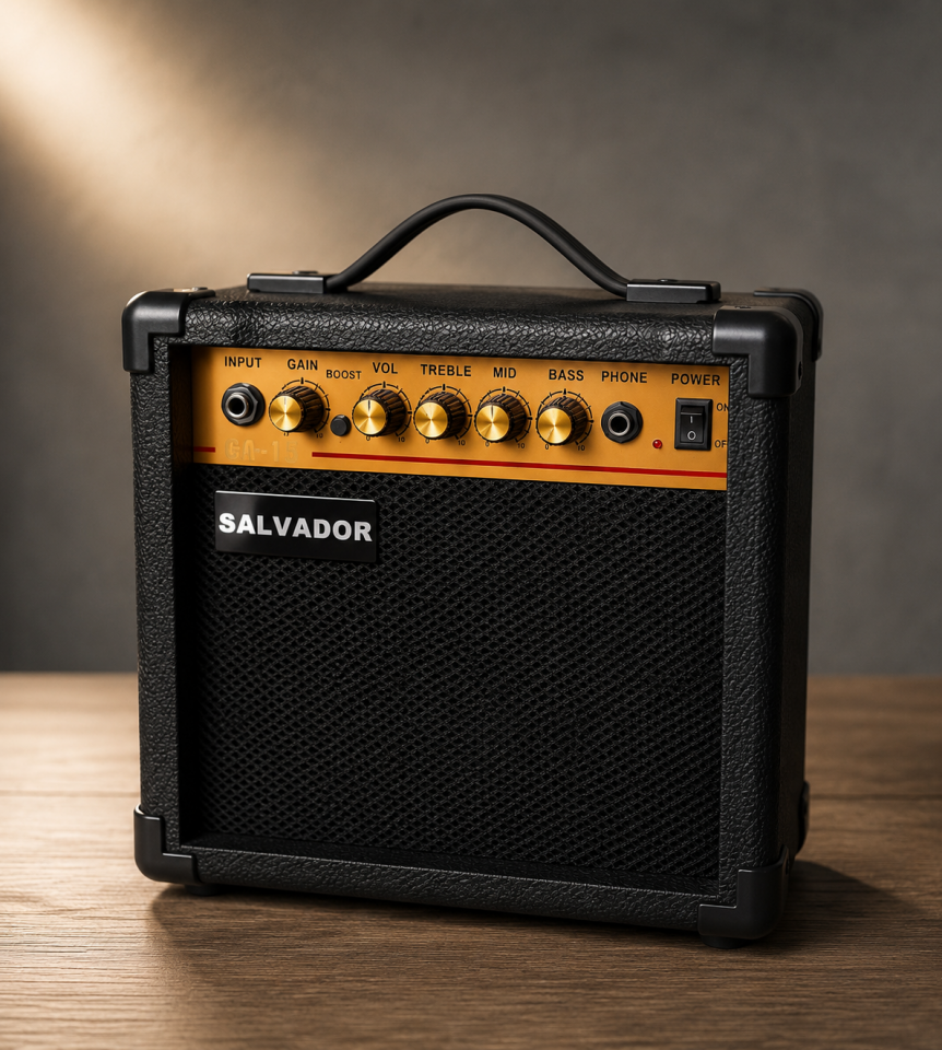 Salvador DML260 HSH Elektro Gitar Seti Amfi Kılıf Kapo Tel Askı Akort Dahil kırmızı