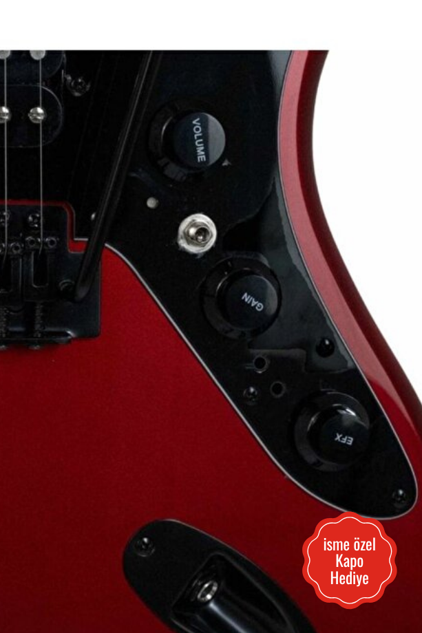 Tagima Duo Smart HH Elektro Gitar Jazzmaster Kulaklık Girişli Efektli kırmızı
