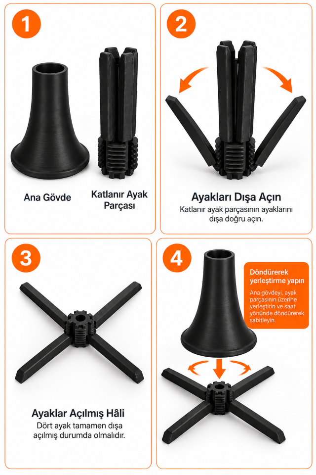 Modüler Klarnet Standı – 3D Printer Baskısı