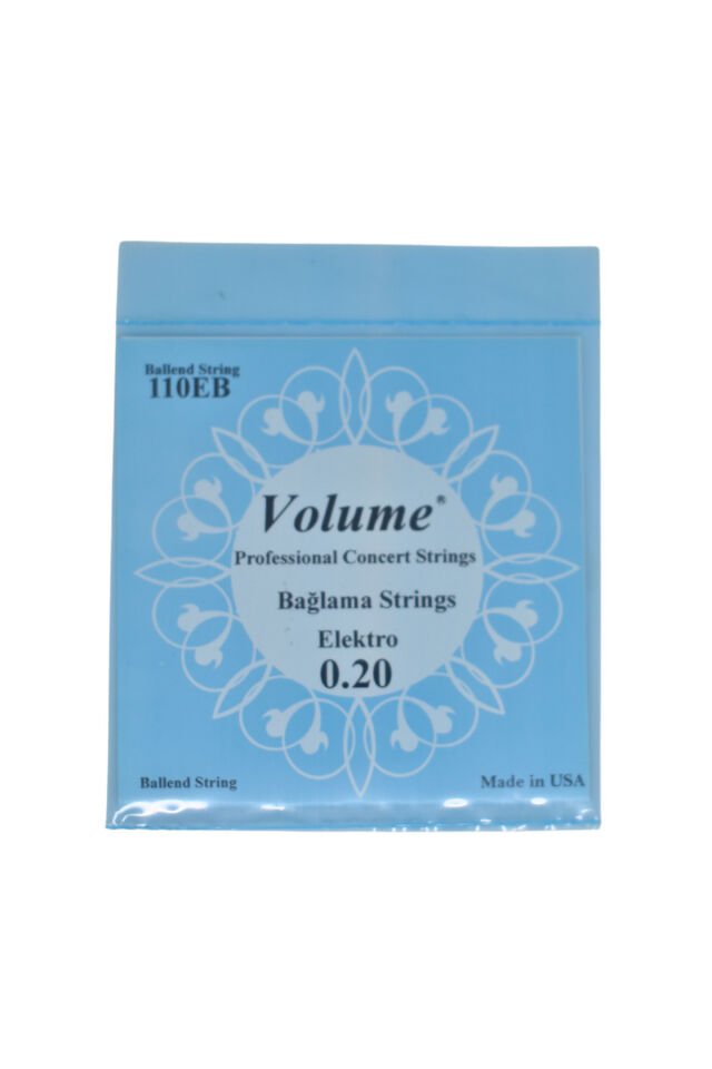 110EB Boncuklu Uzun Sap Elektro Bağlama Teli 0.20 Concert Serisi - Profesyonel Konser Te
