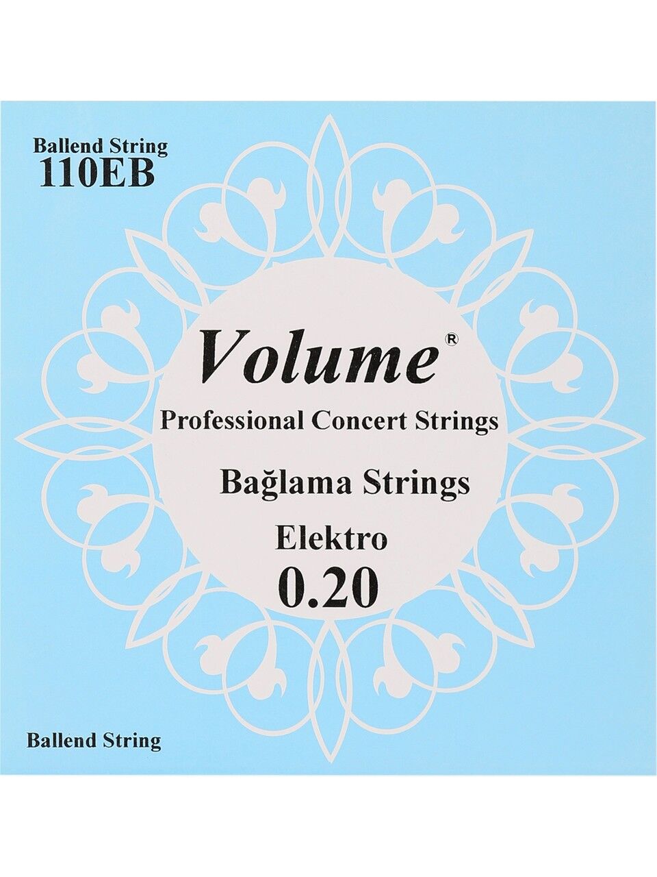 110EB Boncuklu Uzun Sap Elektro Bağlama Teli 0.20 Concert Serisi - Profesyonel Konser Te