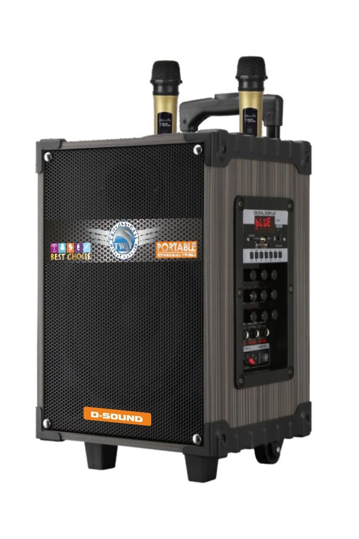 Gedi LT-912 3 Kanal Taşınabilir Şarjlı Hoparlör Çift Telsiz