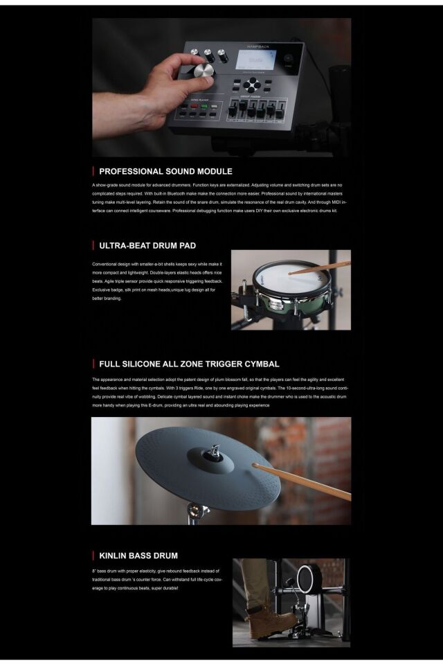 HAMPBACK ACE 530 Elektronik Davul