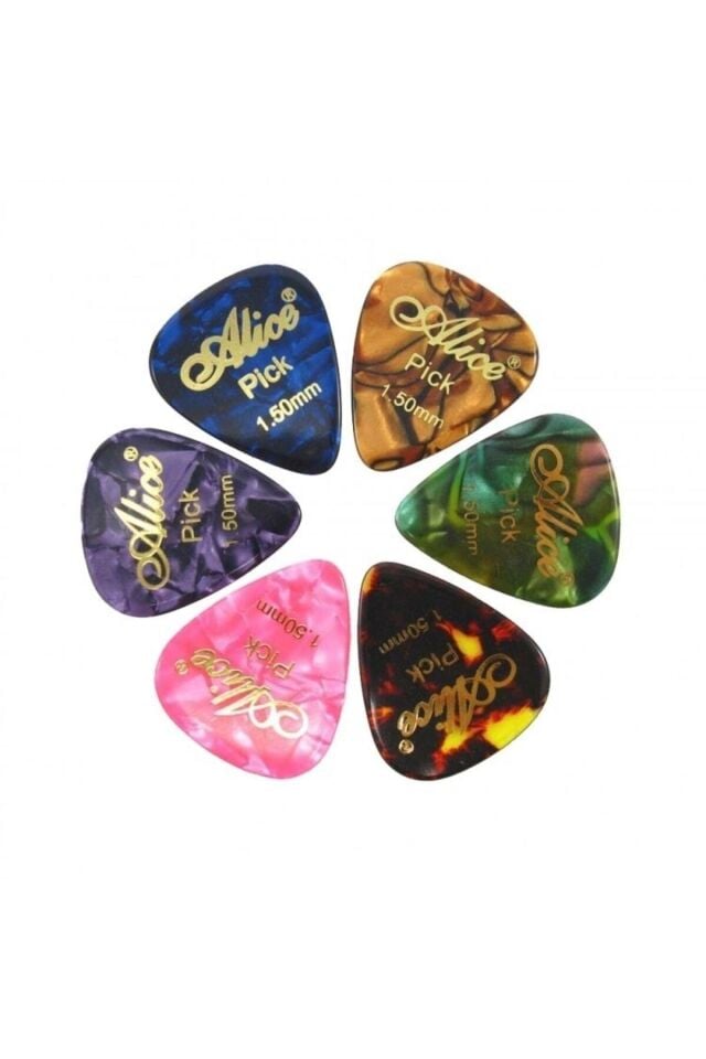 10 Adet Sedefli 0.96 1.2 Ve 1.5 Numara Bas Gitar Penası-10 Adet