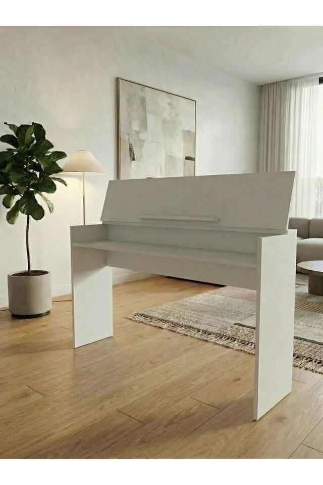 Montavo Kapaklı Piyano Sehpası Beyaz (PS-35 / PLX-80WH / JDP-8830 Uyumlu) beyaz